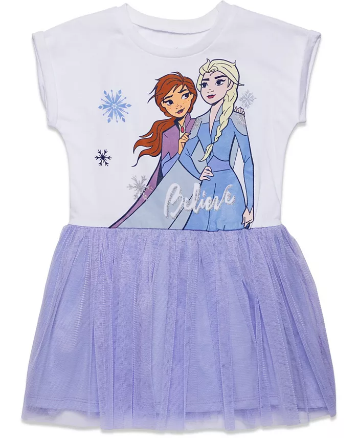 

Платье из тюля для девочек Toddler Girls Disney Princess Lion King Mermaid Moana (размеры 2T - 10-12) Frozen, фиолетовый