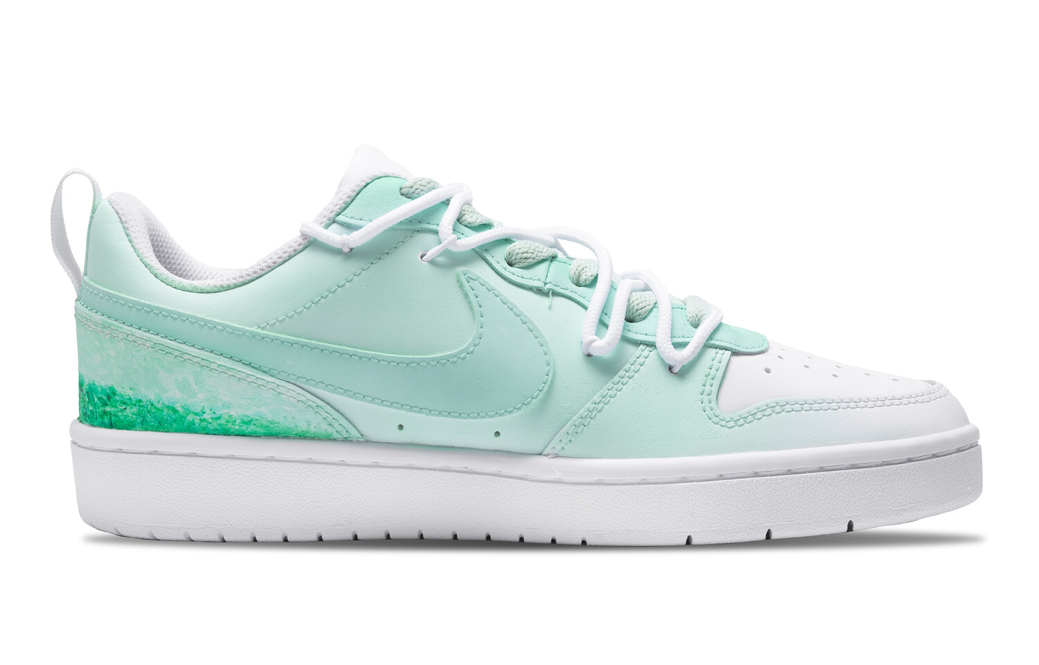 

Кроссовки Nike Court Borough Skateboard Shoes Women's Low-Top White, Зеленый, Кроссовки Nike Court Borough Skateboard Shoes Women's Low-Top White
