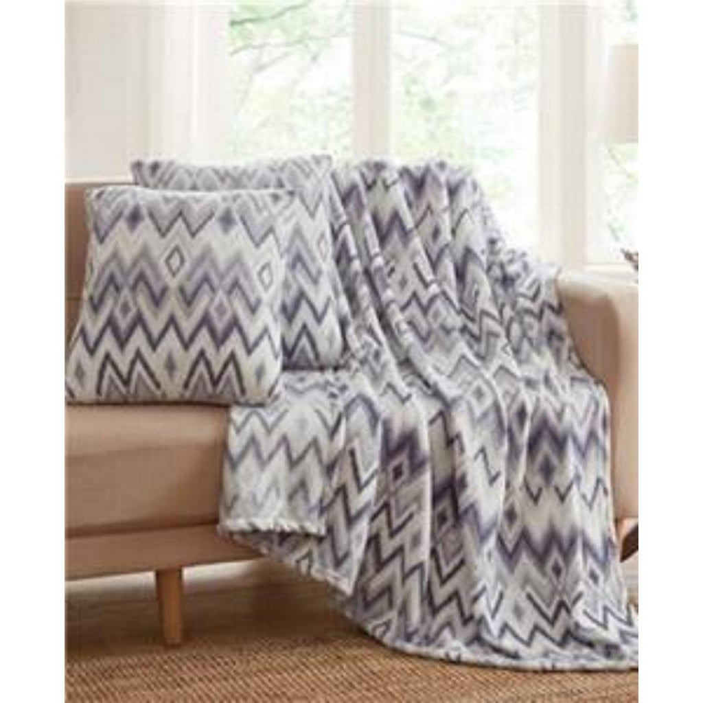 

Набор из 3 декоративных подушек и пледа Morgan Home Fashions Prints, синий