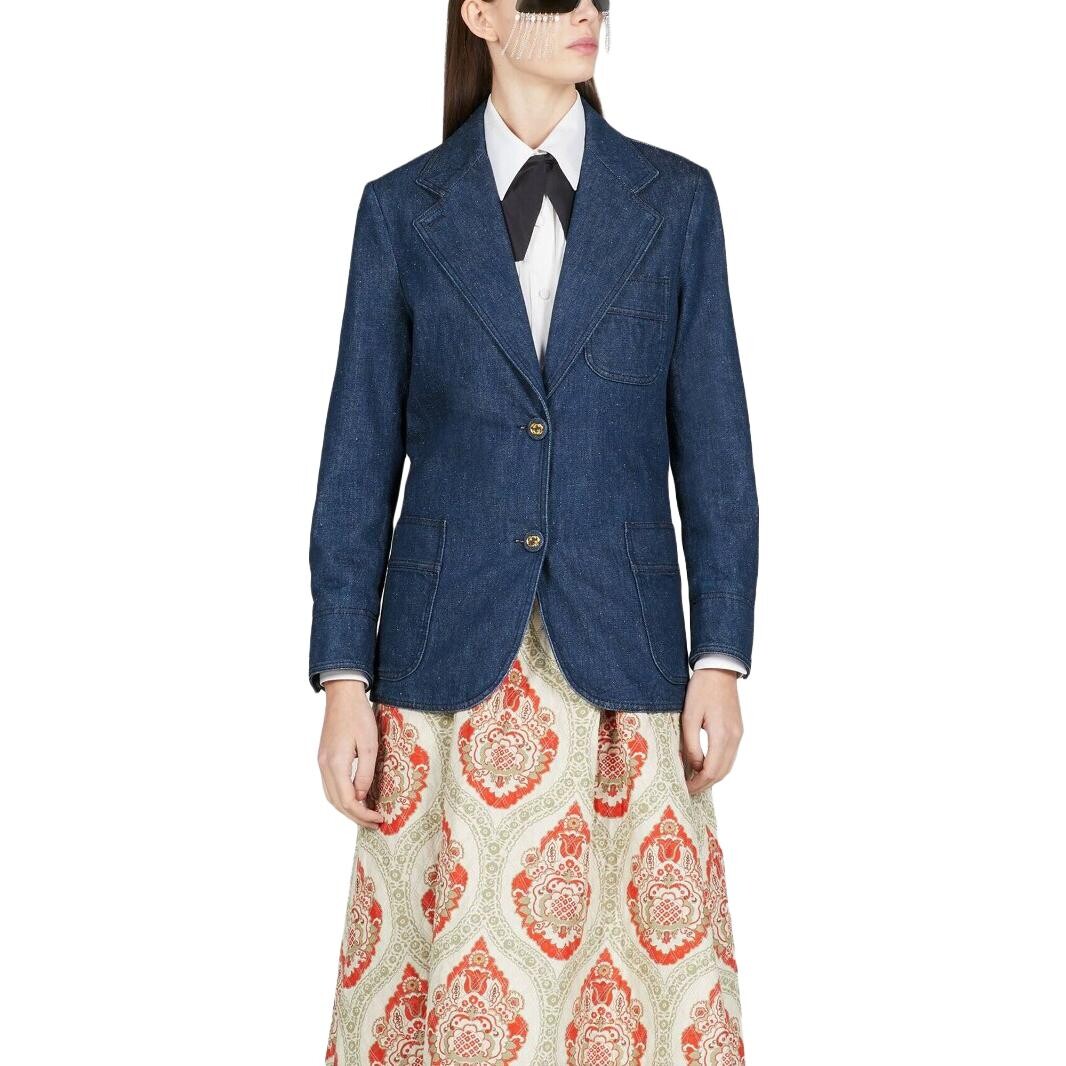 

Деловой костюм женский индиго Gucci