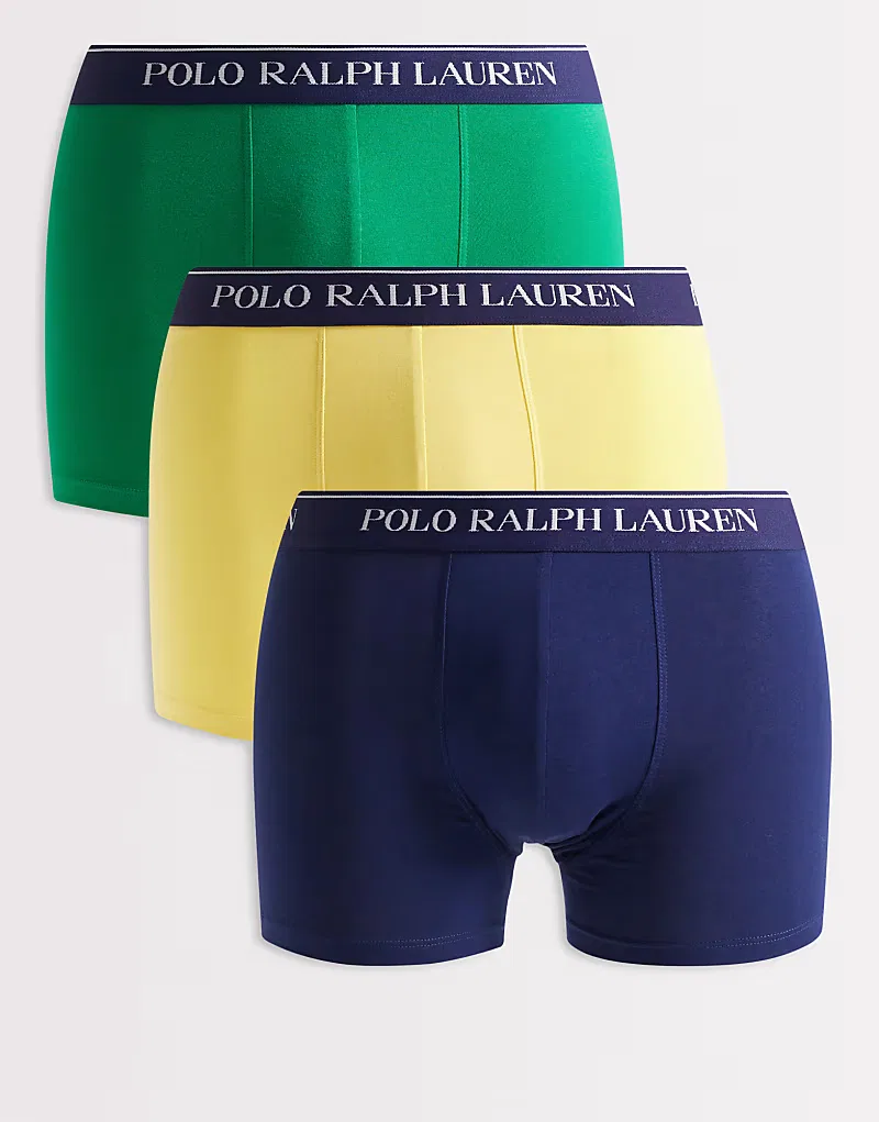 Комплект из 3 боксерских трусов Polo Ralph Lauren, мультиколор