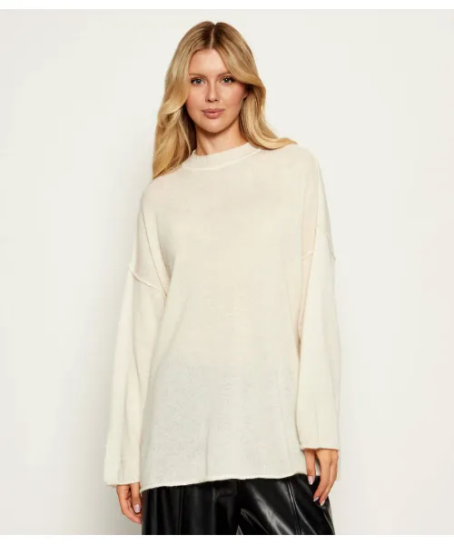 

Шерстяной свитер Marshall Loose fit Pinko, белый