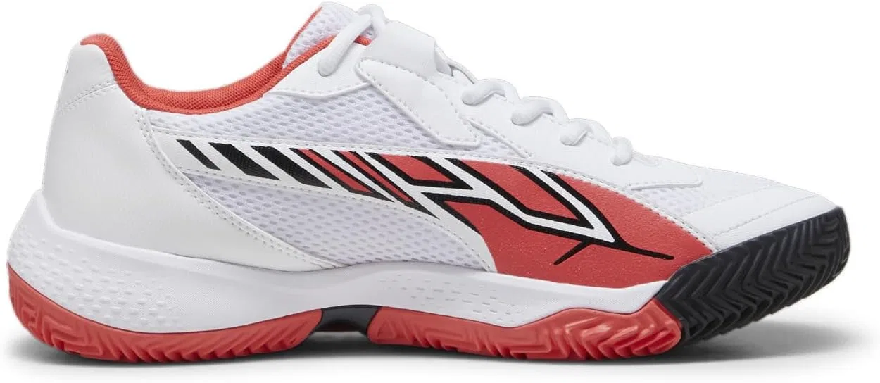 Мужские кроссовки для пиклбола PUMA Nova Court, Puma White Puma Black Active Red — фото 4
