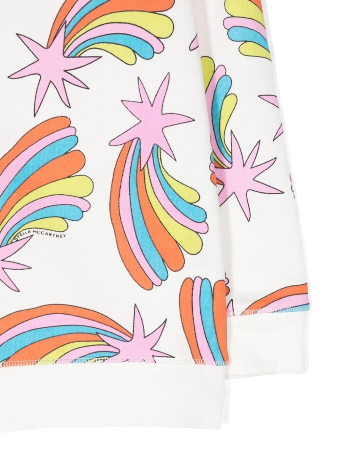 Stella McCartney Kids толстовка с принтом «Падающие звезды», белый — фото 3