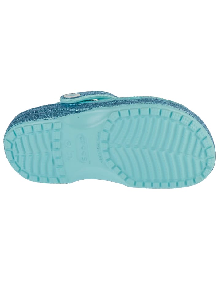 Детские сабо Crocs Classic Frozen Elsa, синие — фото 4
