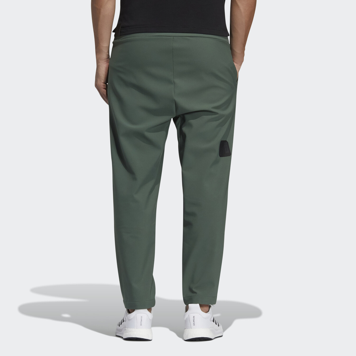Повседневные брюки мужские зеленые Adidas, зеленый — фото 3