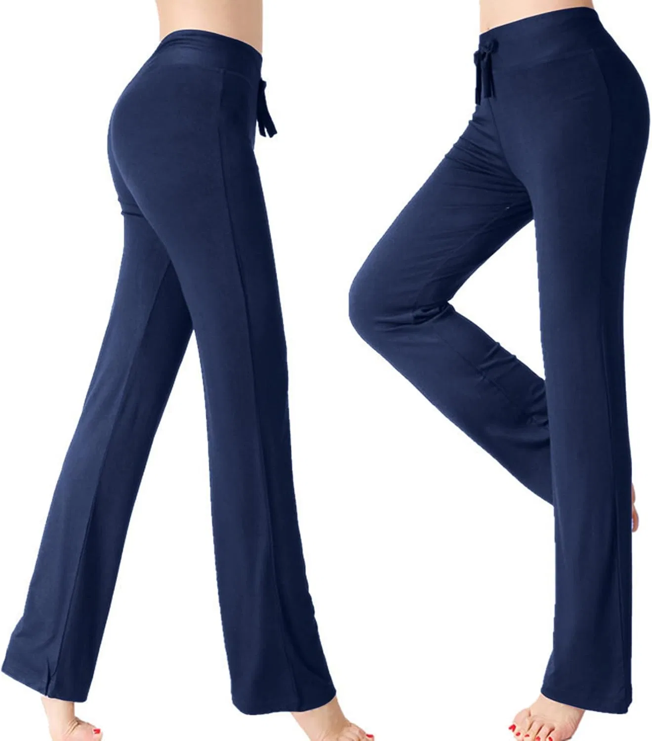 Брюки свободные, Yoga Pants, темно-синие — фото 2