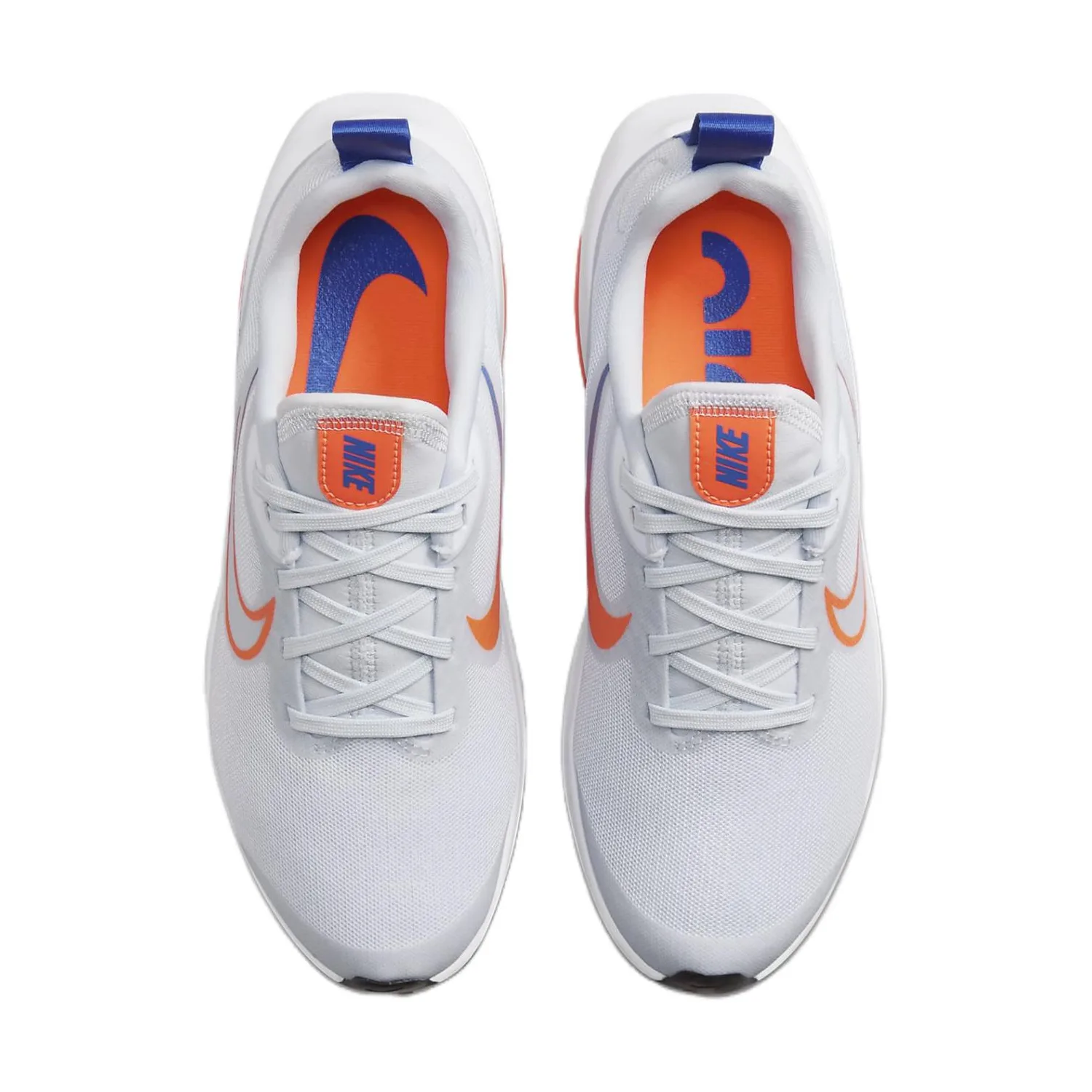 Nike Детские кроссовки для бега Air Zoom Arcadia 2 с низким верхом, устойчивые к скольжению и истиранию, серо-оранжевые — фото 4