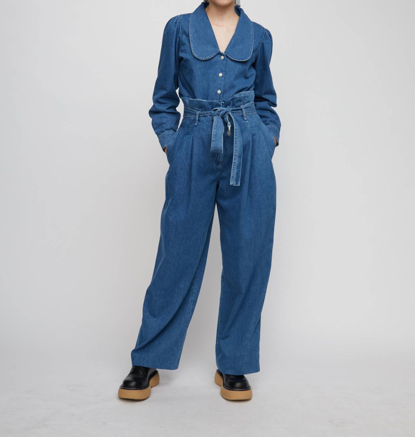 

Лучшие джинсовые брюки JUST Female, цвет denim