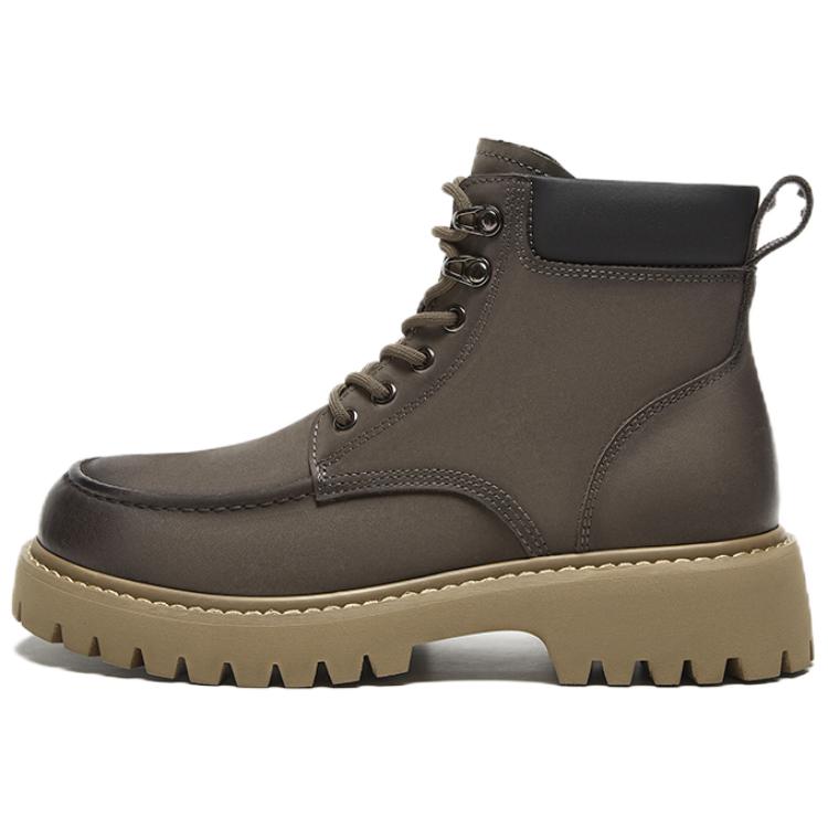 

Ботинки Martin 12 см, 4 см, мужские BASTO, Gray/Black Fleece-Lined