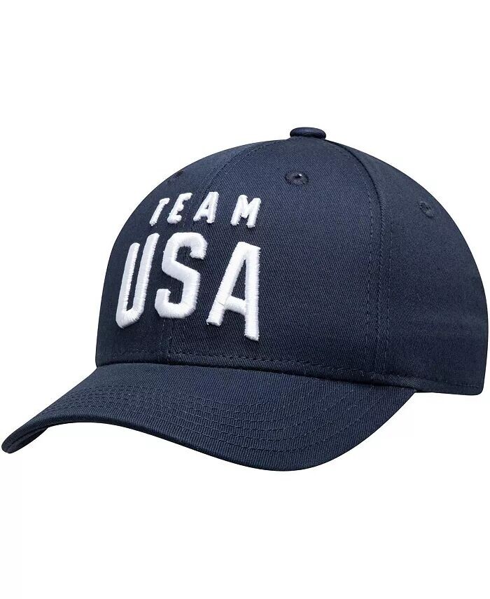

Big Boys Navy Team USA с новым логотипом, однотонная регулируемая кепка Snapback Outerstuff, синий