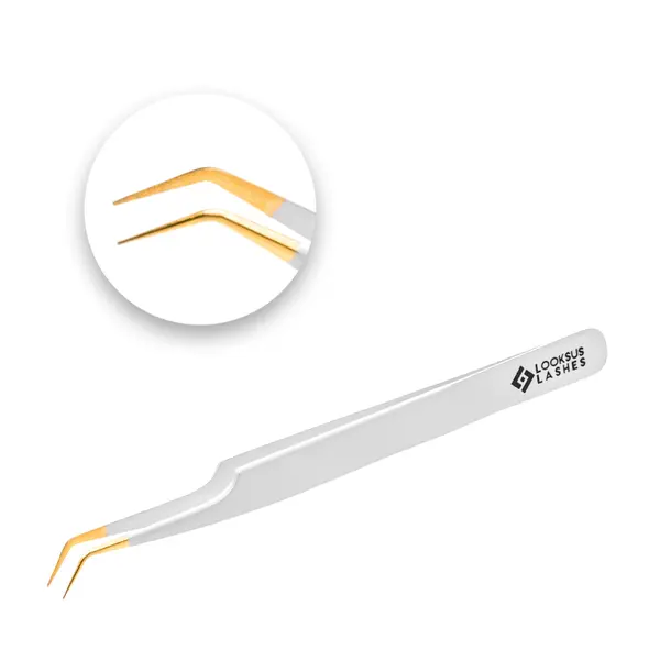 

Пинцеты для наращивания ресниц 3, 1 упаковка. Looksus Lashes White