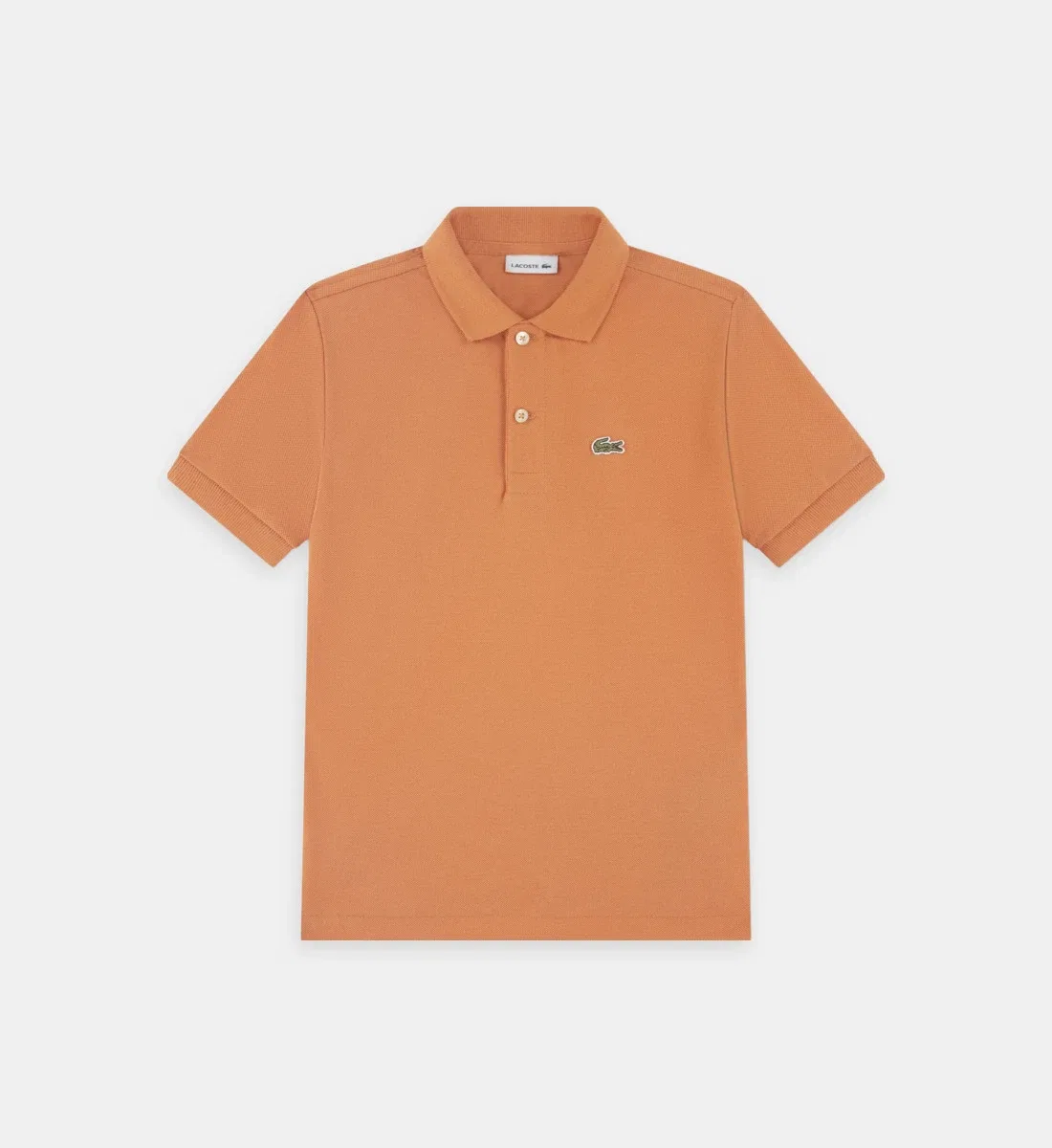 Хлопковое поло Lacoste, оранжевый