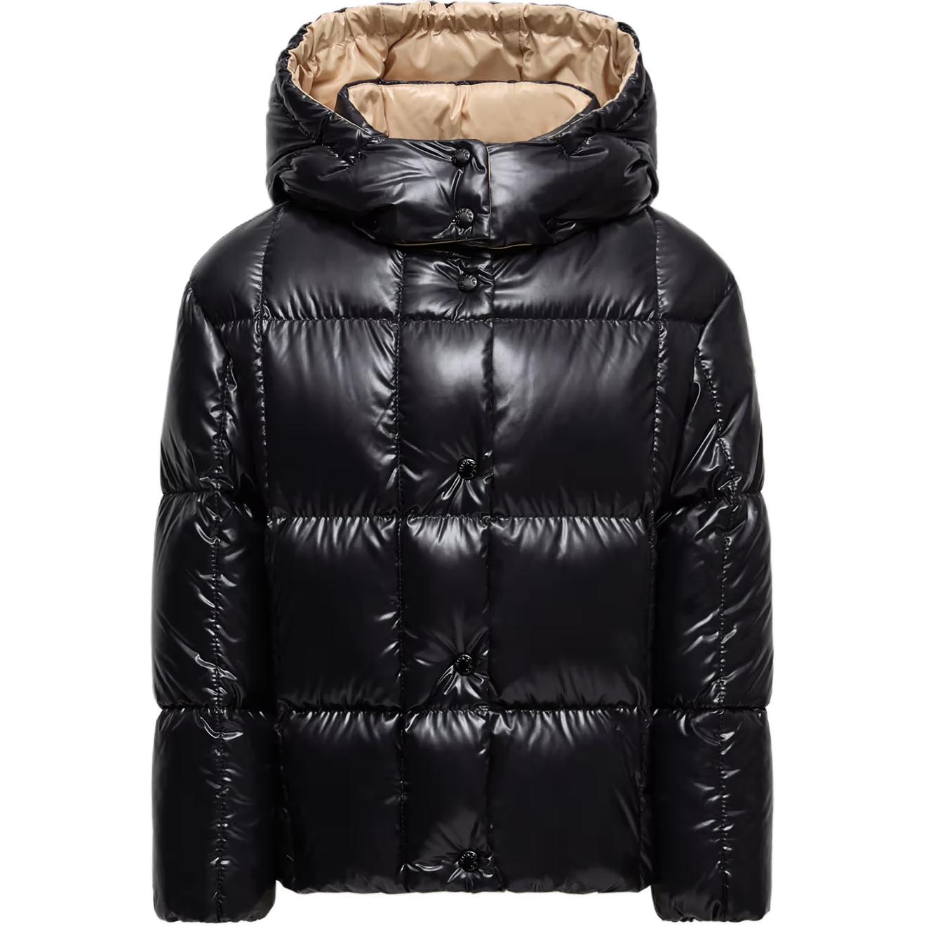 Пуховик Parana Series с капюшоном для детей Moncler, черный