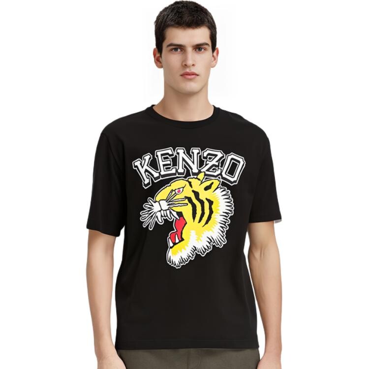 Футболка мужская Kenzo Tiger-print, черный — фото 4