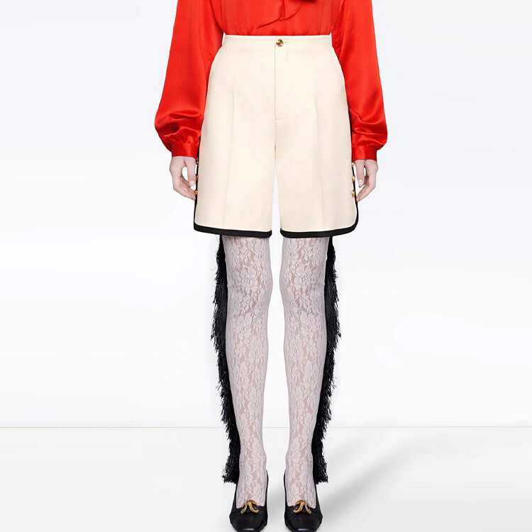 Повседневные шорты женские цвета хаки Gucci — фото 3