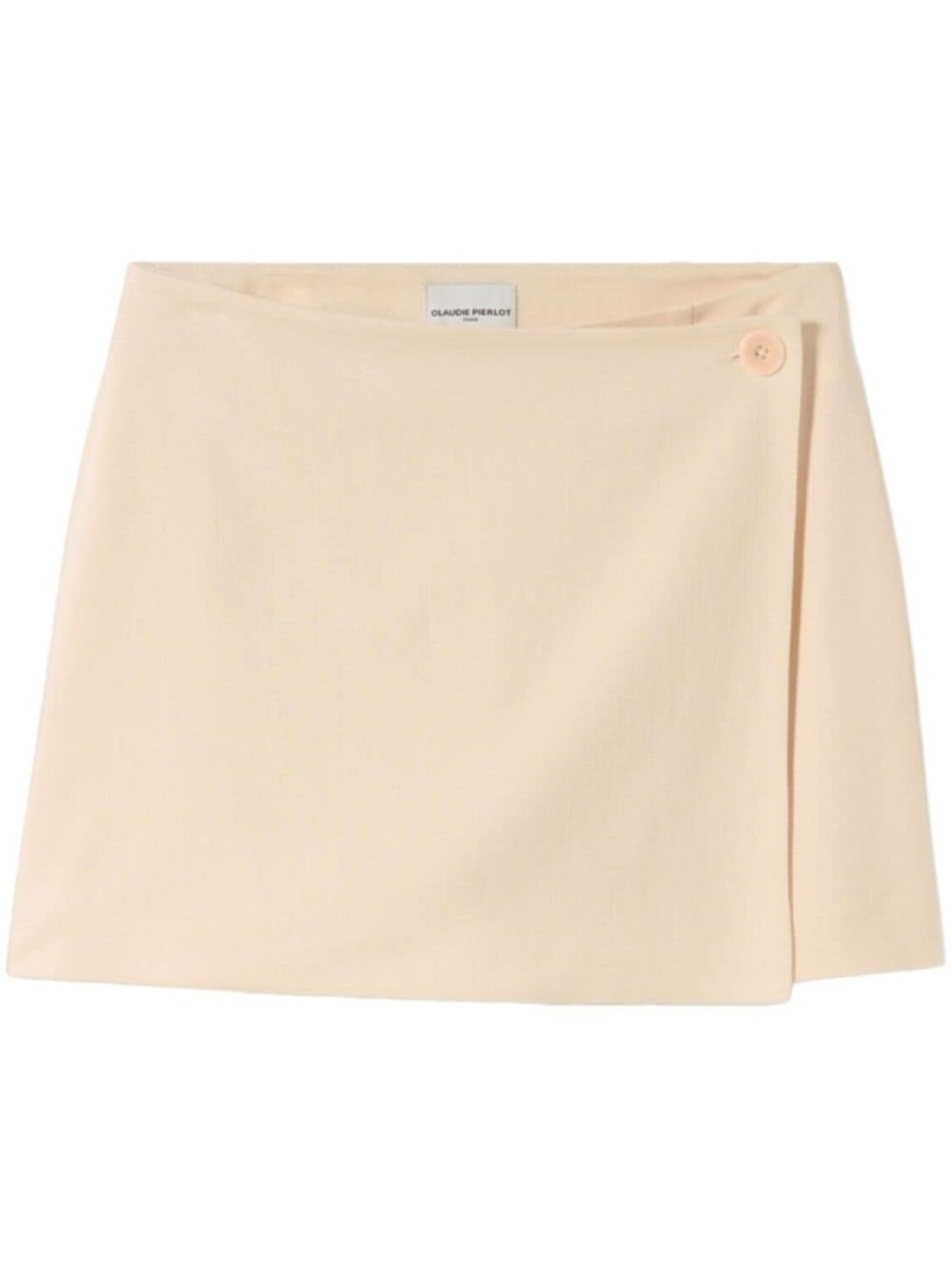 

Claudie Pierlot мини-юбка с текстурой в виде обертки, нейтральный цвет