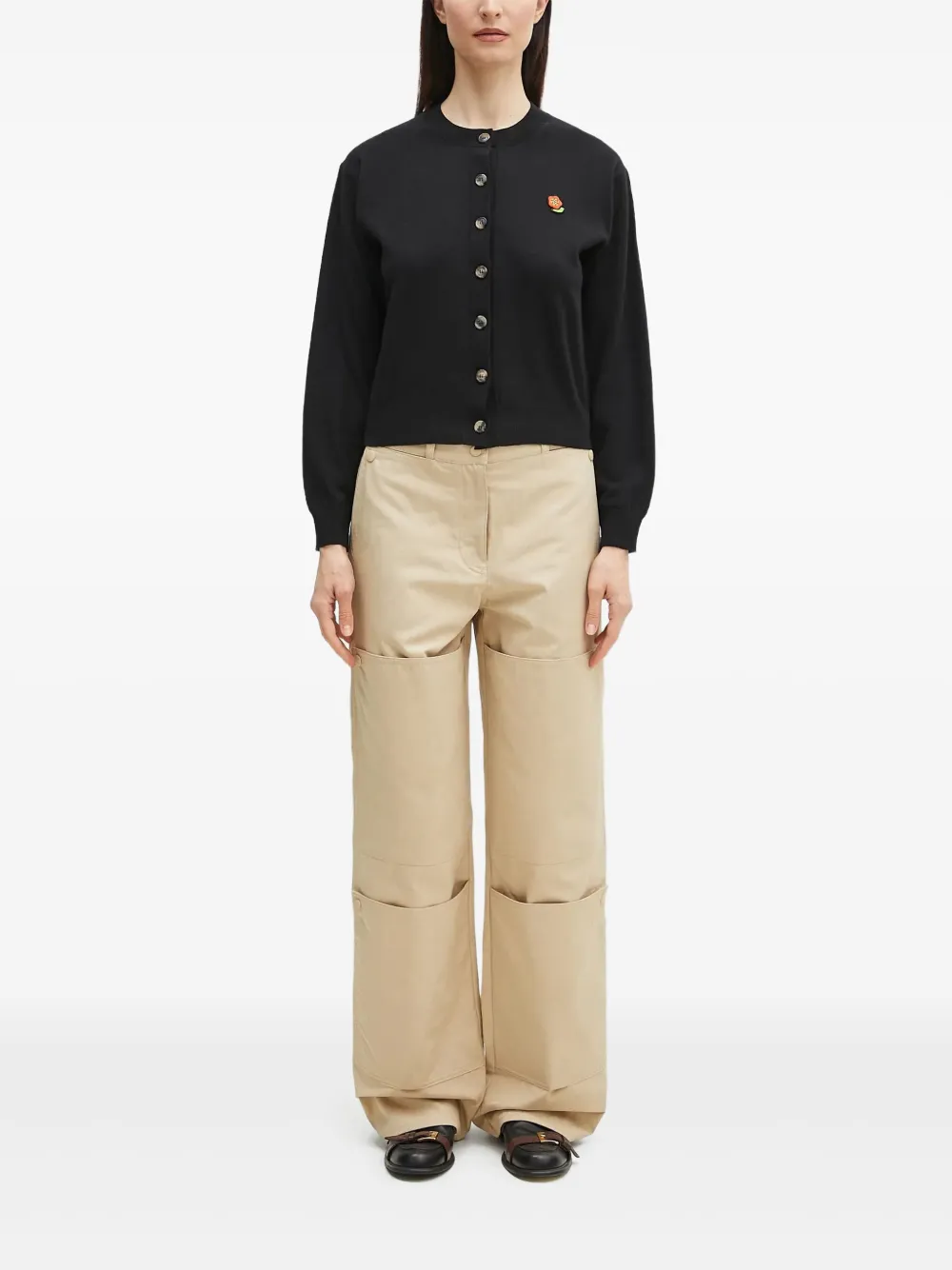 

Шерстяной кардиган KENZO, черный