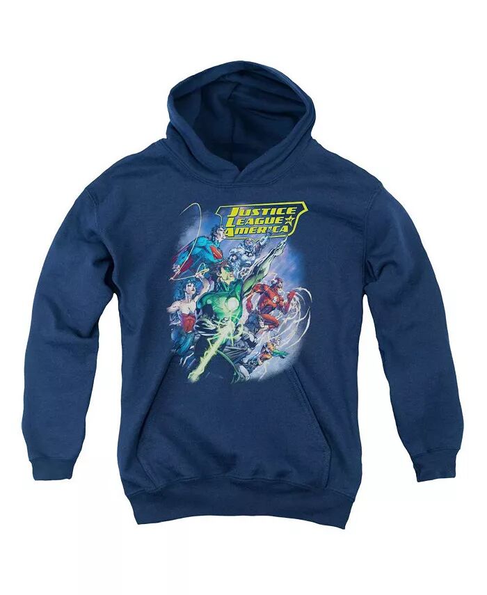 

Толстовка с капюшоном Boys of America Youth Onward Justice League, синий
