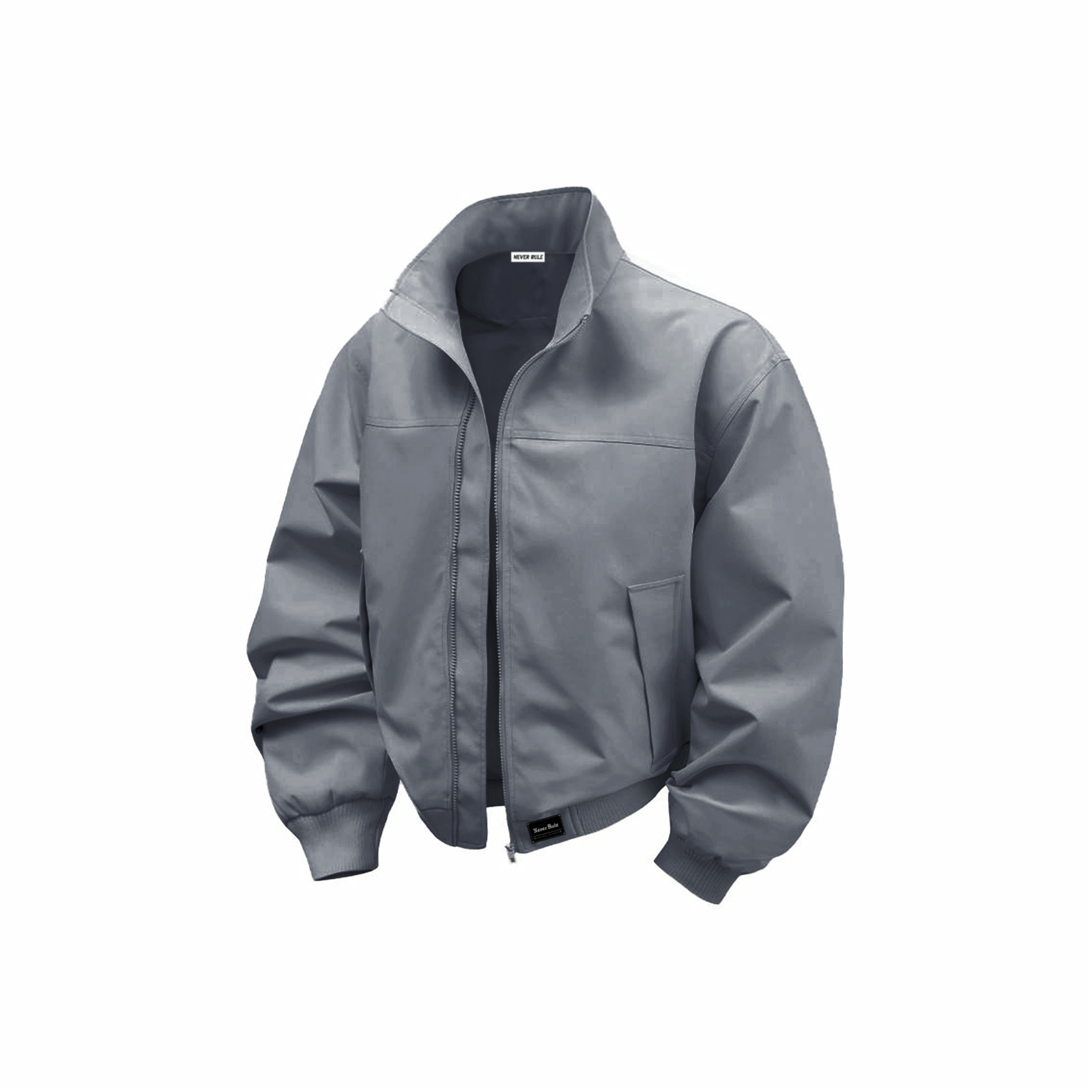 

Куртка женская Stand Collar Moderate Pilot NEVER RULE, серый