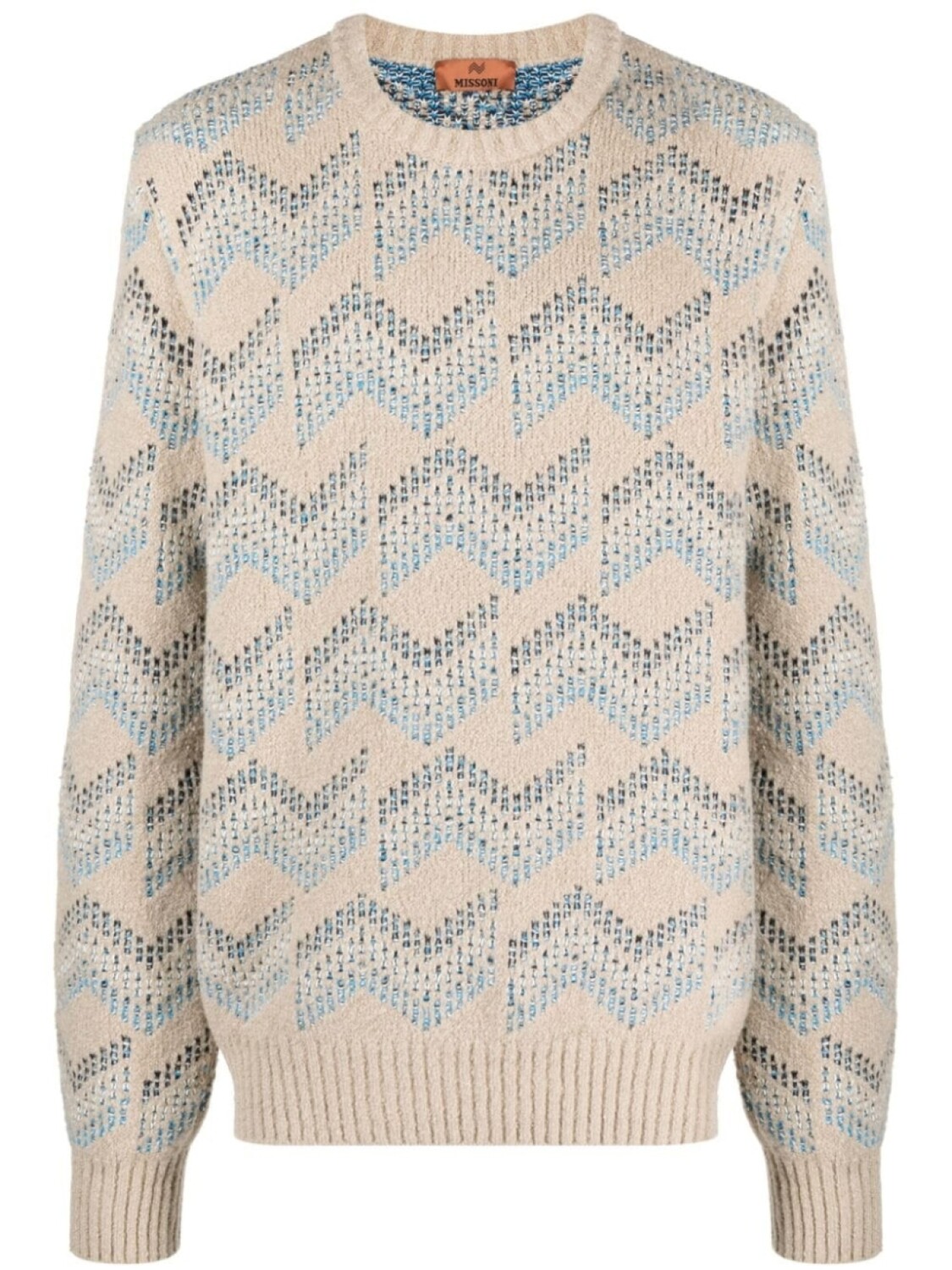 

Missoni джемпер с узором зигзаг, нейтральный цвет