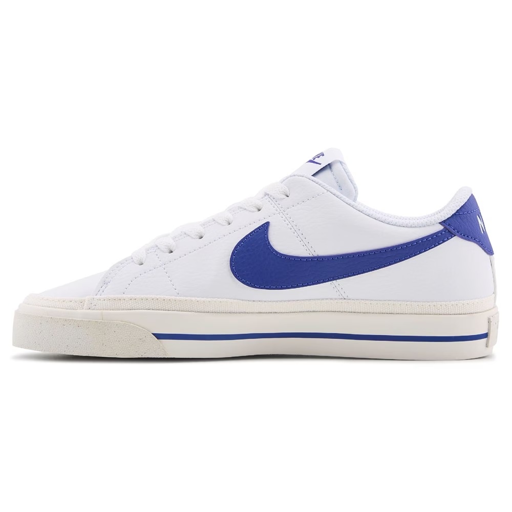 Кожаные кроссовки Court Legacy от Nike, white/blue — фото 3