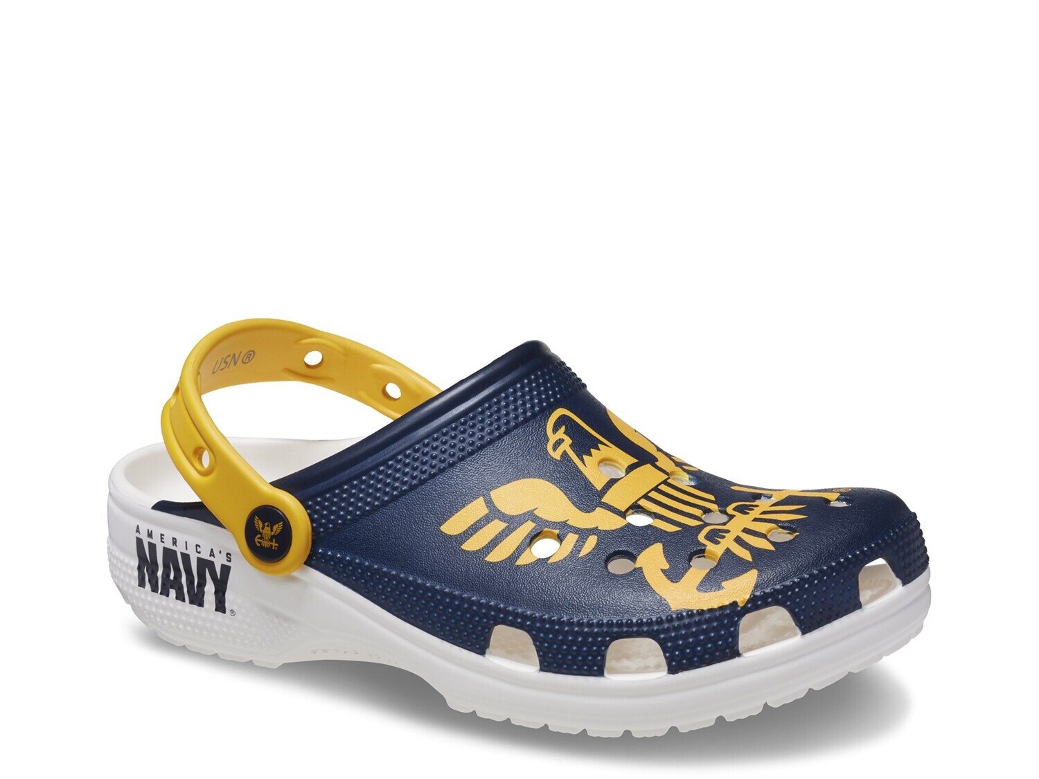 

Сабо Crocs Classic US Navy, белый/мультиколор