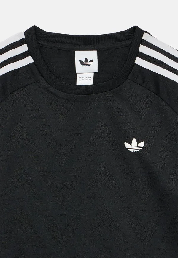 Свободная футболка прямого кроя с принтом для подростков Adidas Originals, Black/White — фото 3