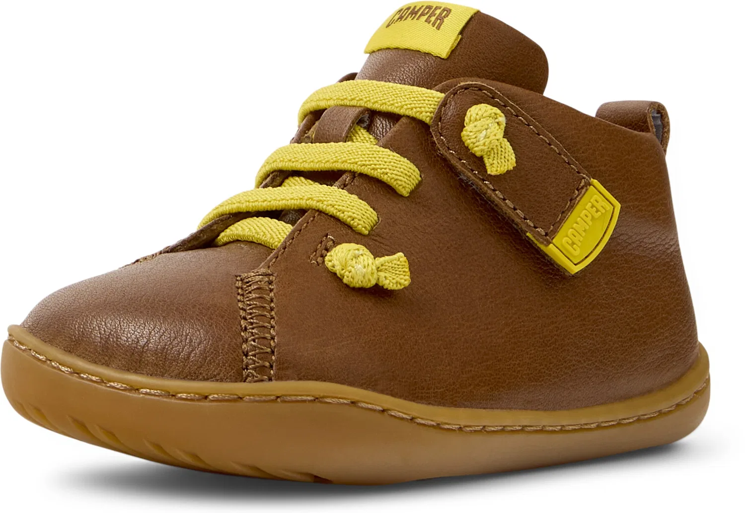 Ботинки Camper First-Step Peu Cami, кожаные, коричневые