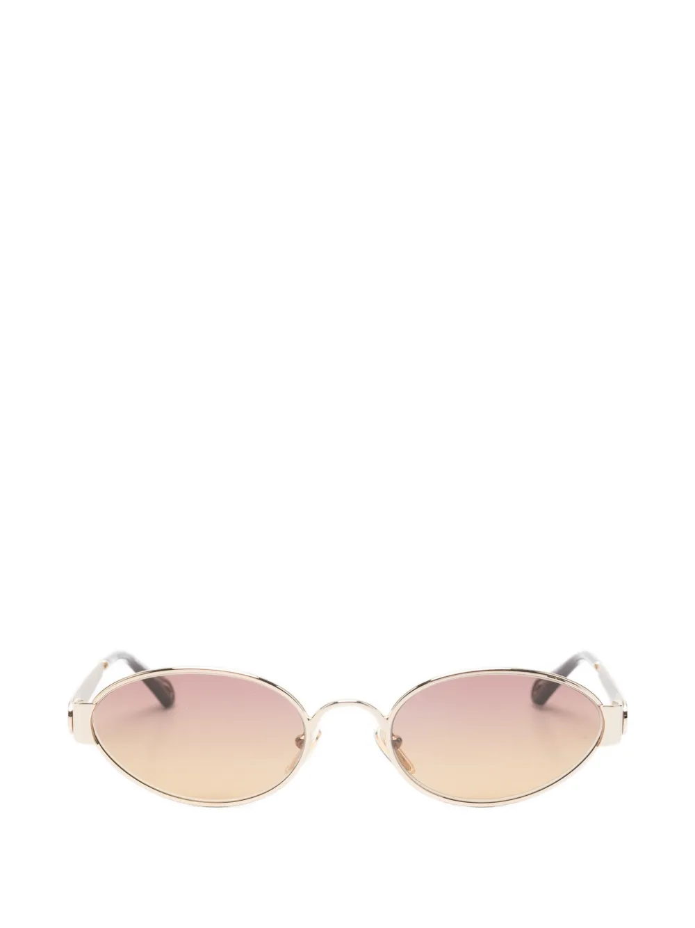 

Золотые солнцезащитные очки в овальной оправе Chloe