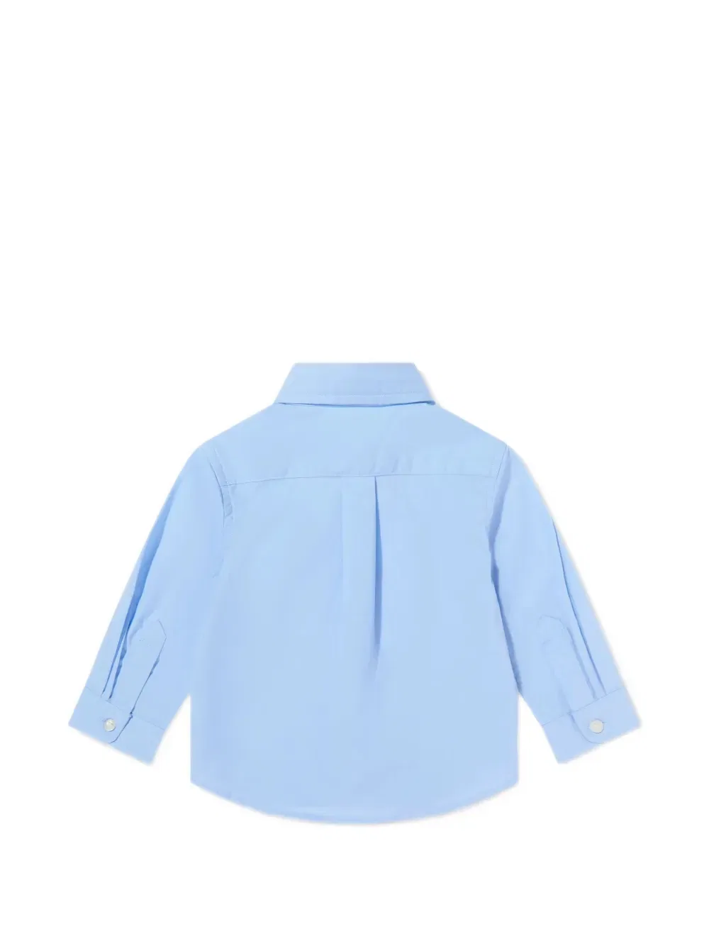 Рубашка с вышитым логотипом Polo Ralph Lauren Kids, синий — фото 2