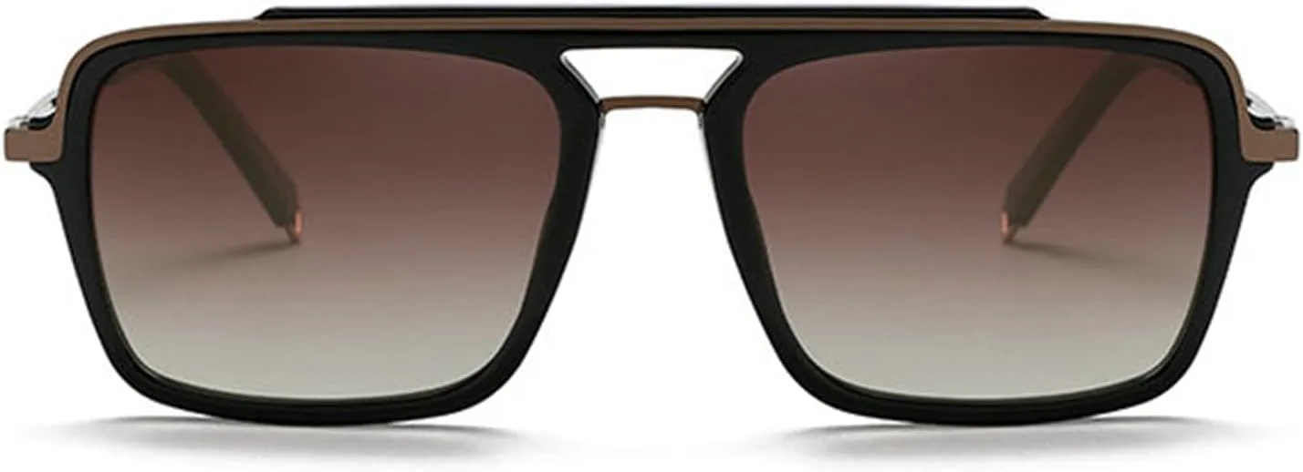 

Солнцезащитные очки Willochra Retro с двойной оправой, квадратной формы, для женщин, стильная дизайнерская оправа, очки-пилот, винтажные солнцезащитные очки, C6