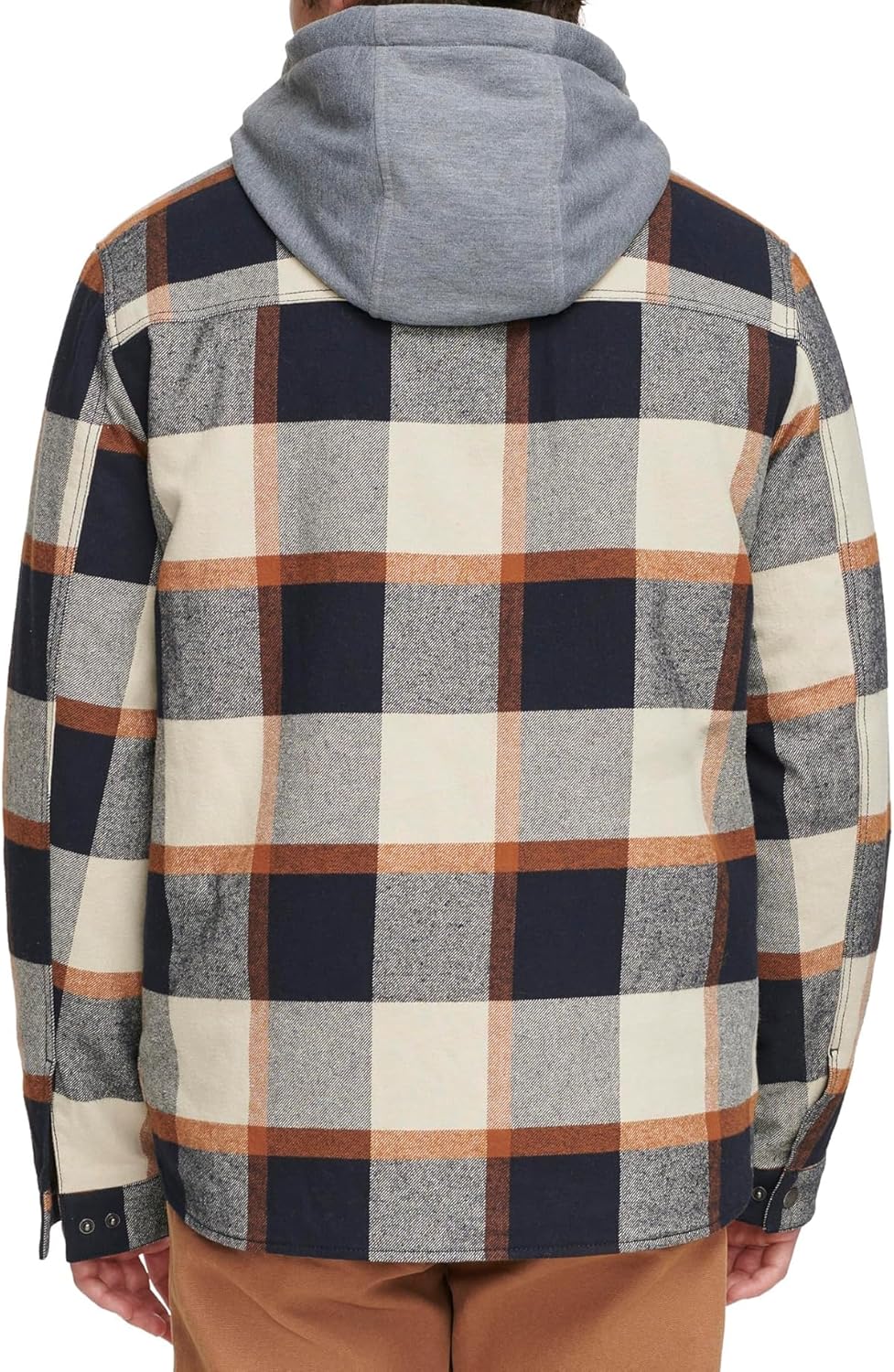 Мужская клетчатая куртка-рубашка Levi's с капюшоном и подкладкой из шерпы (стандартные размеры, большие и высокие), Hooded Skater Plaid — фото 3