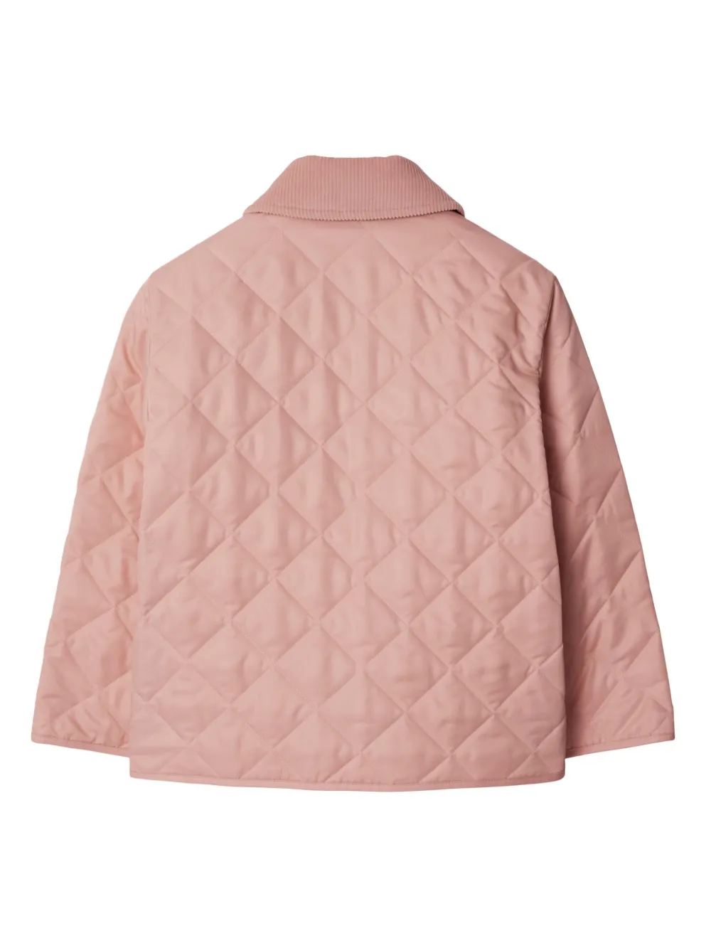 Стеганая куртка BURBERRY KIDS, розовый — фото 2