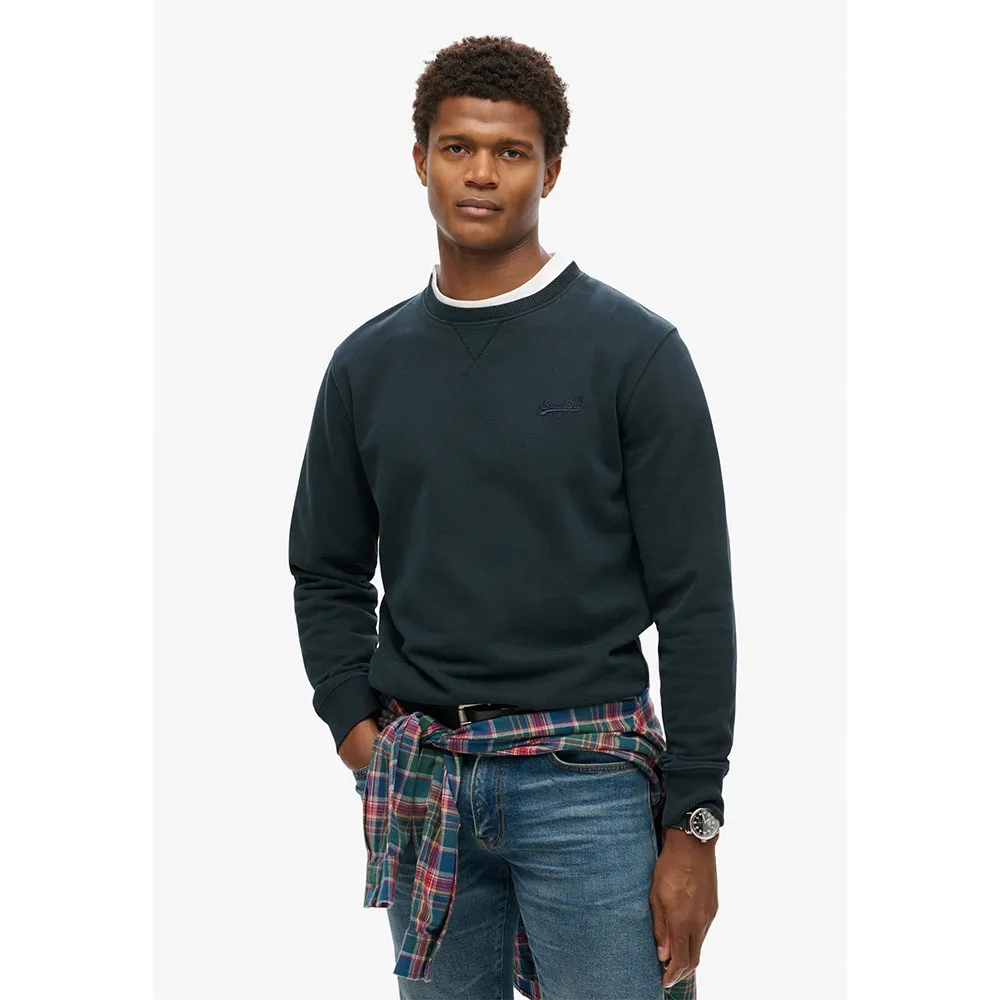

Толстовка Superdry Essential Logo, серый/синий
