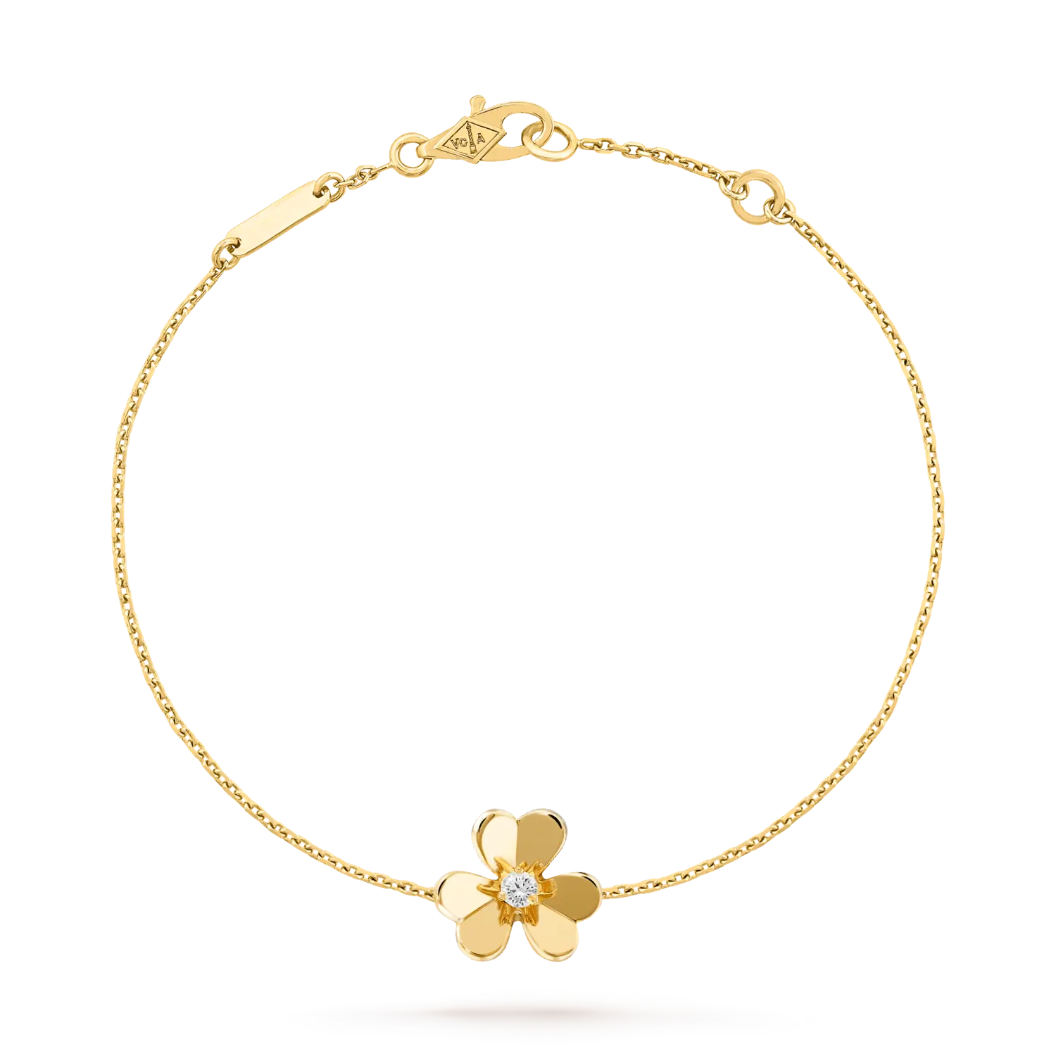 

Браслет Van Cleef & Arpels Frivole, мини модель, 18-ct желтое золото, бриллиант