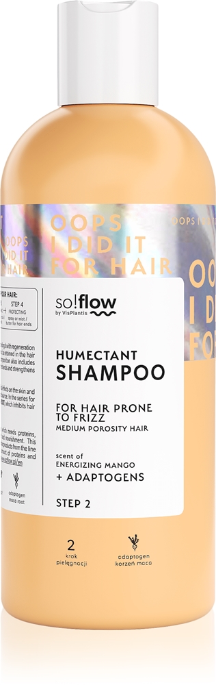 

Увлажняющий шампунь для волос средней пористости, разглаживающий шампунь для вьющихся волос So!Flow, 400 мл