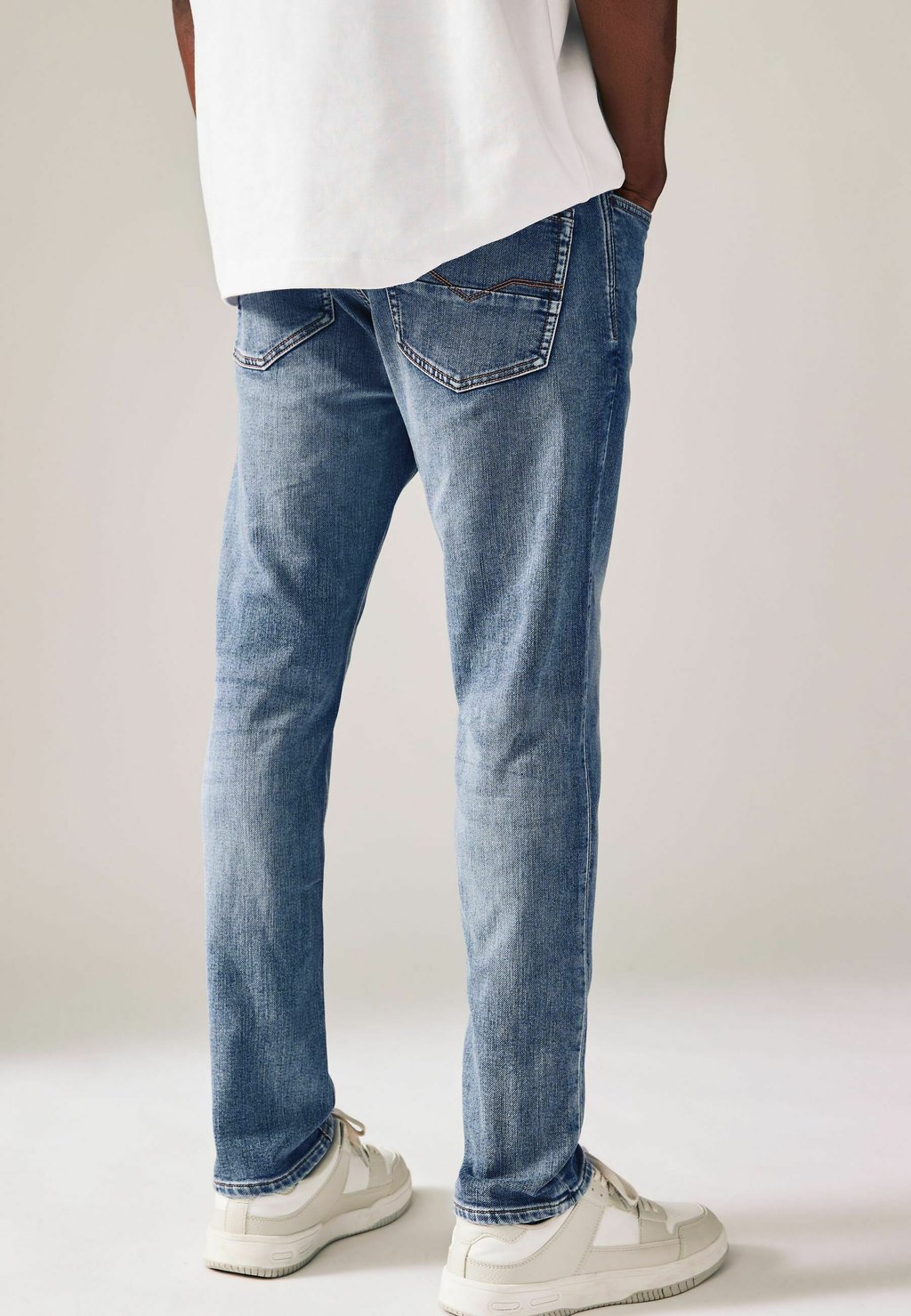 Джинсы облегающего кроя COMFORT STRETCH Next, синий деним — фото 2