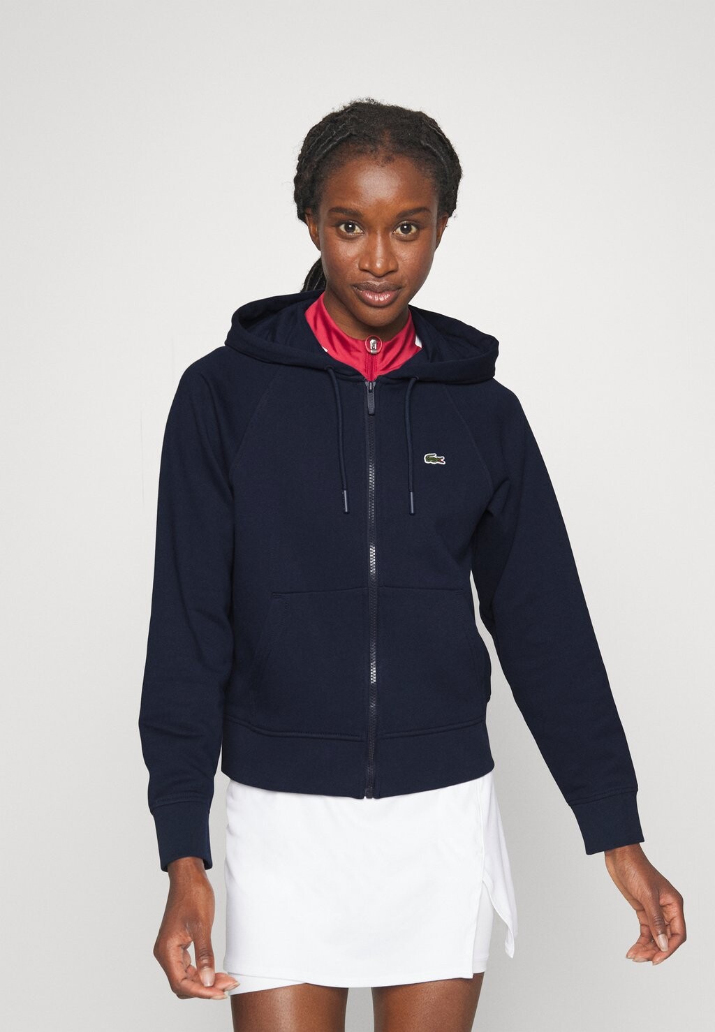 

Толстовка на молнии Lacoste, темно-синий