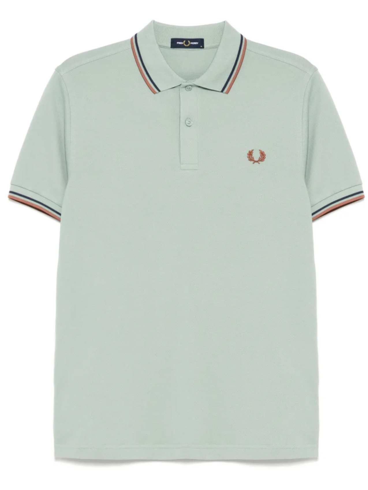 

Рубашка поло с контрастной окантовкой Fred Perry, зеленый