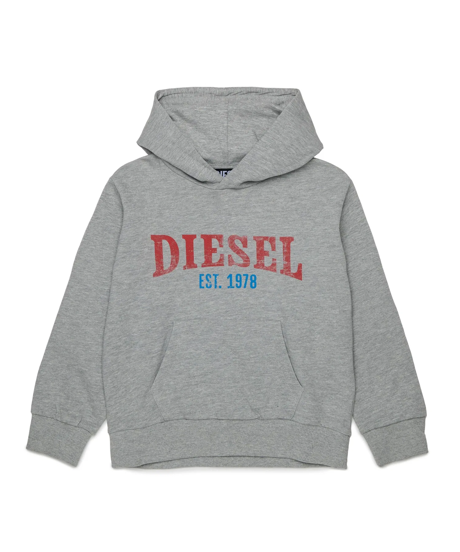 Детская и подростковая толстовка с логотипом бренда DIESEL