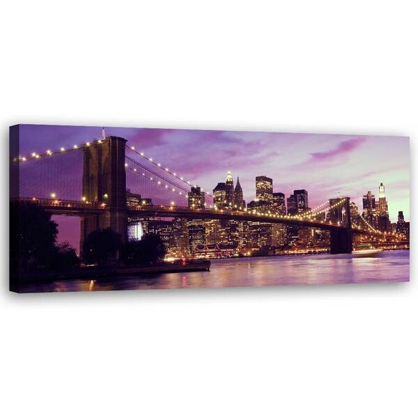 

Картина арт-принт KUNSTLOFT Brooklyn Bridge Sunset, сиреневый