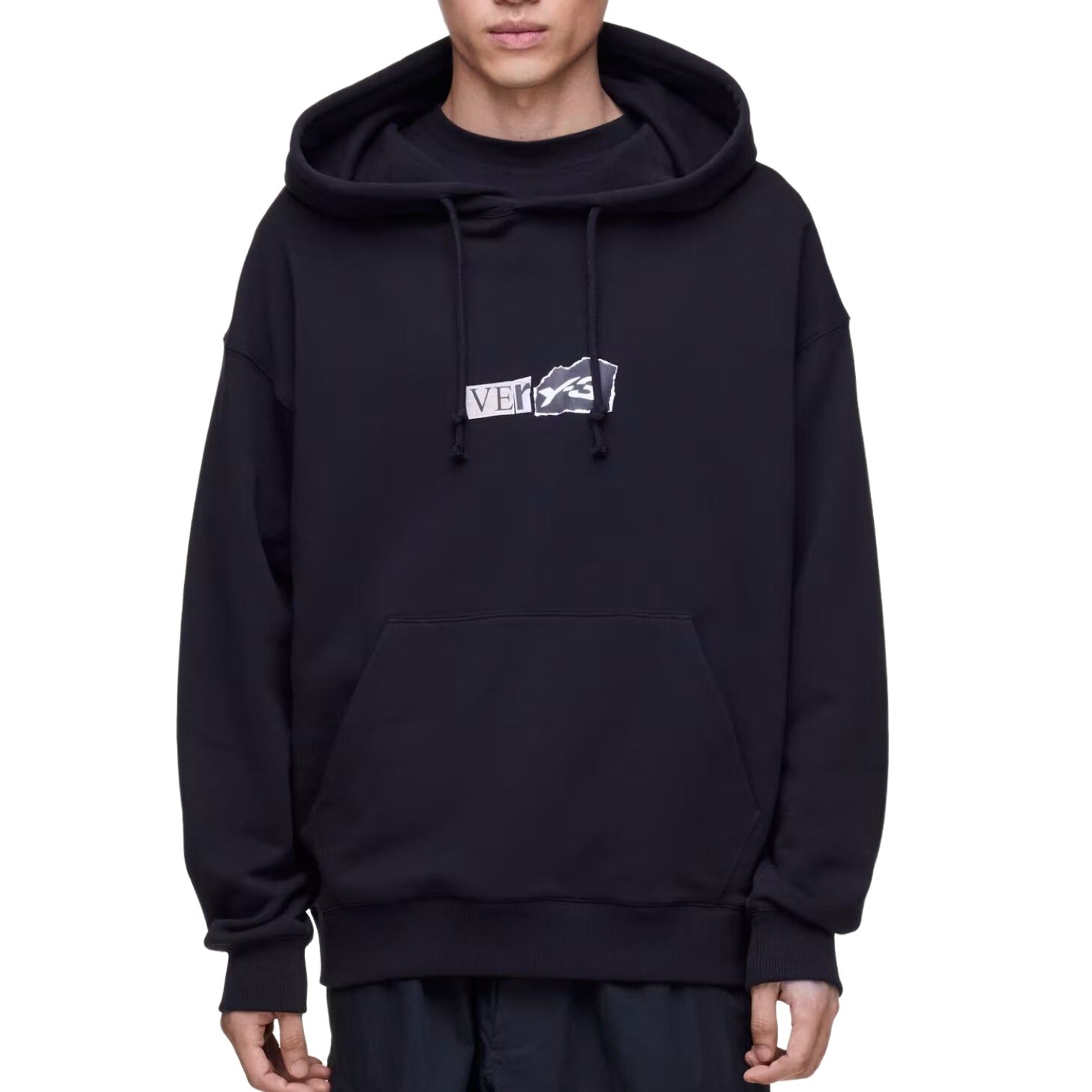 Худи Adidas Y-3 Bruched Terry GFX, черный — фото 3