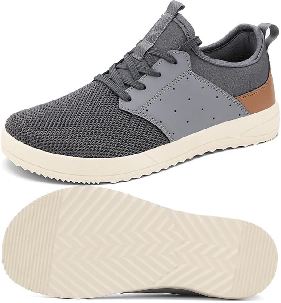 

Мужские кроссовки CFVKPT с широкой носочной частью, поддержкой свода стопы, стиль barefoot, модные, удобные, дышащие повседневные обувь, серый