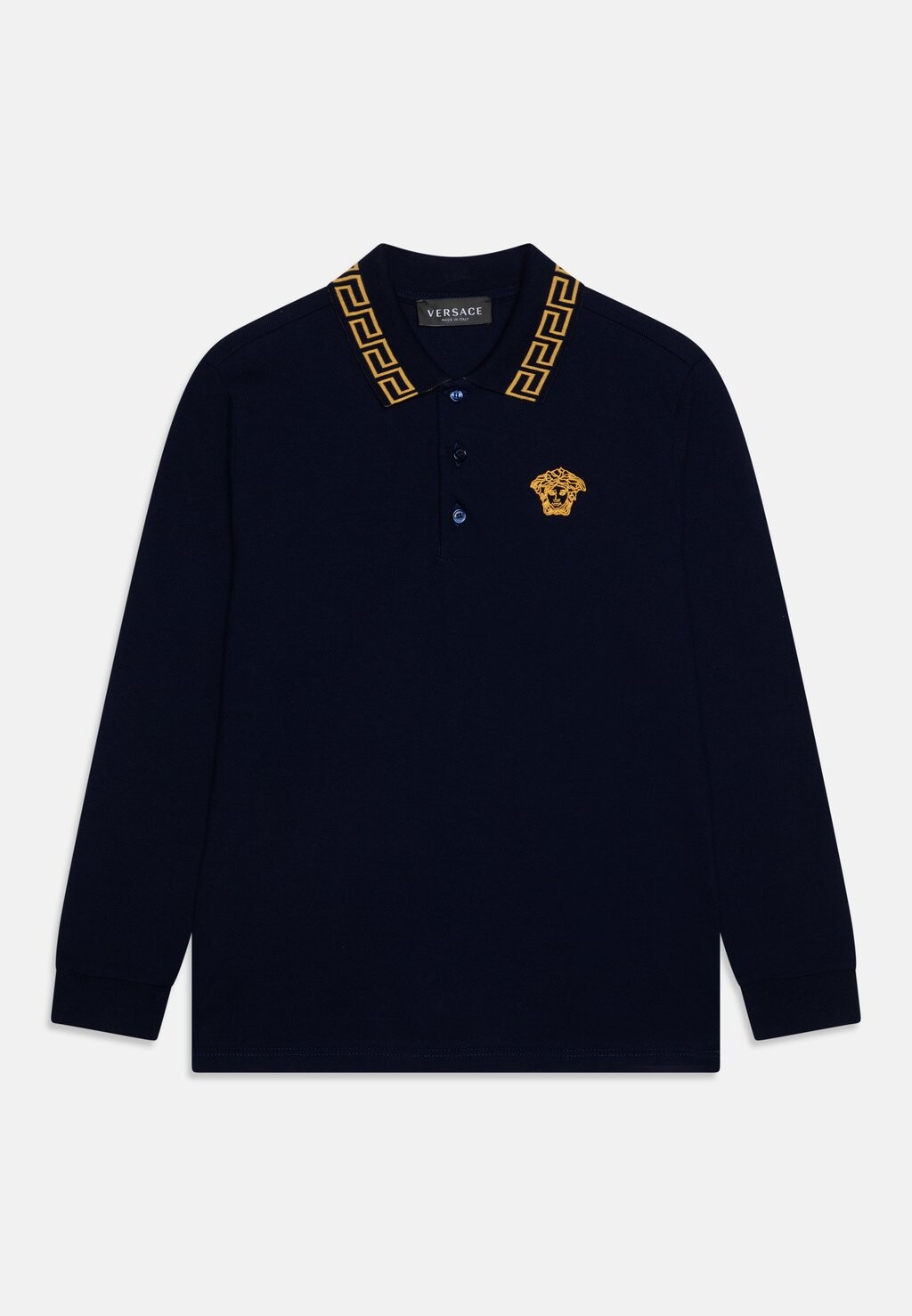 

Поло Greca Medusa Unisex Versace, цвет navy/oro