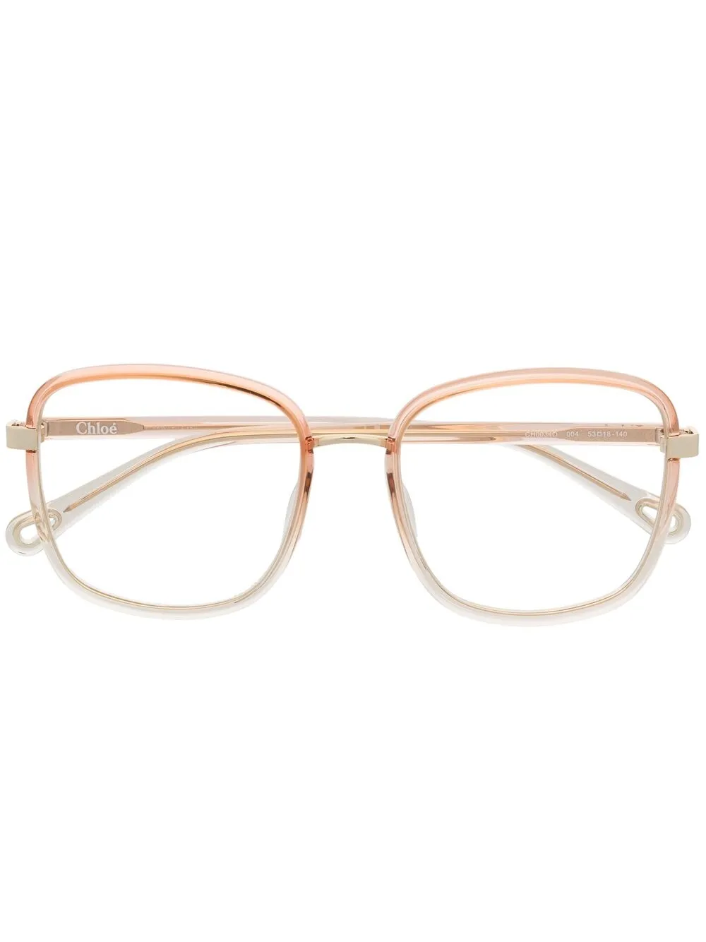 

Очки в массивной оправе Chloé Eyewear, оранжевый