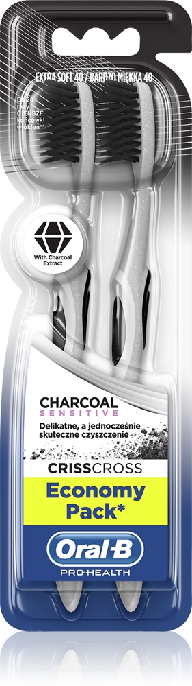 

3D белая угольная зубная щетка Oral-B, 2 шт