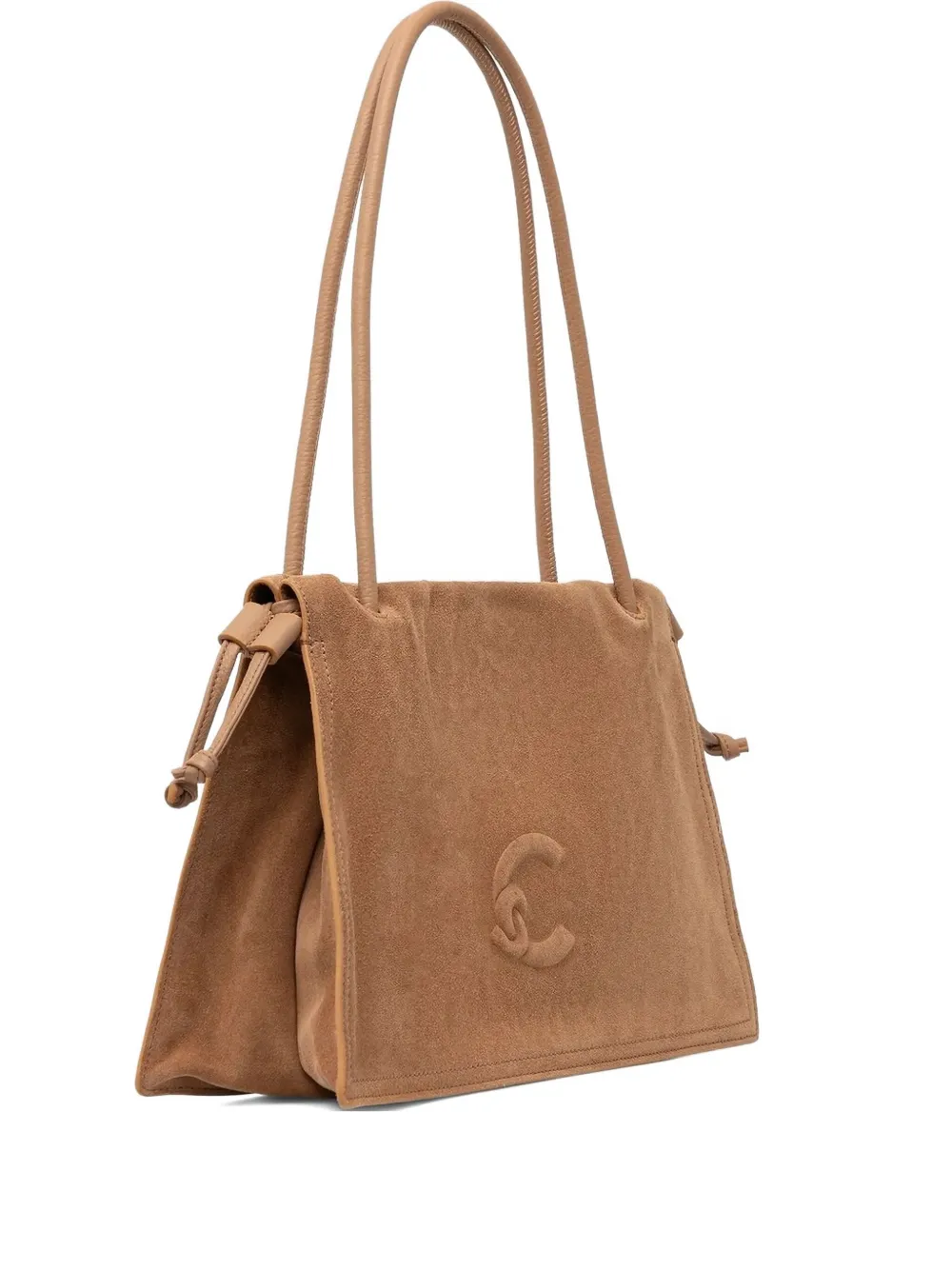 

Сумка-шоппер с тисненым логотипом Coccinelle, коричневый