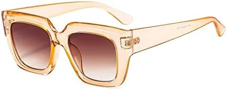 

Ретро-солнцезащитные очки большого размера в черно-белом стиле 2027 года для женщин, градиентные очки-маска с защитой от УФ-излучения UV400 MTZJH, C7 Champagne Tea