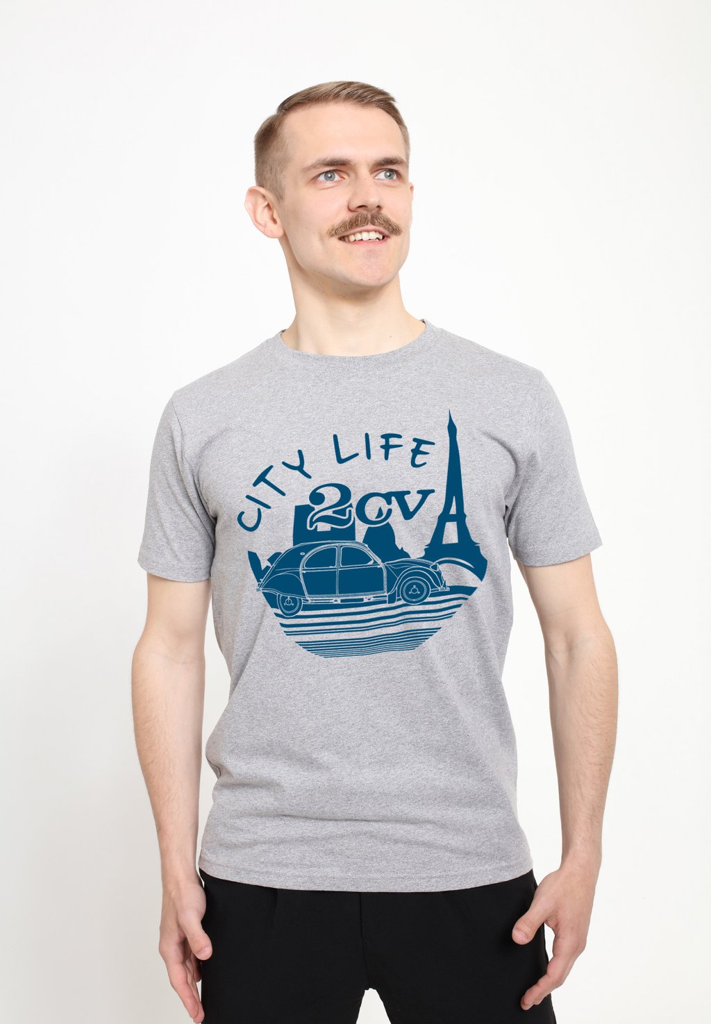 

Футболка с принтом CITROEN CITY LIFE PARIS FOR LIGHT Henry Tiger, цвет Heather Grey